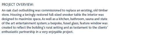 Mainstay -Bespoke Oak Clad OutBuilding, Bath 2009